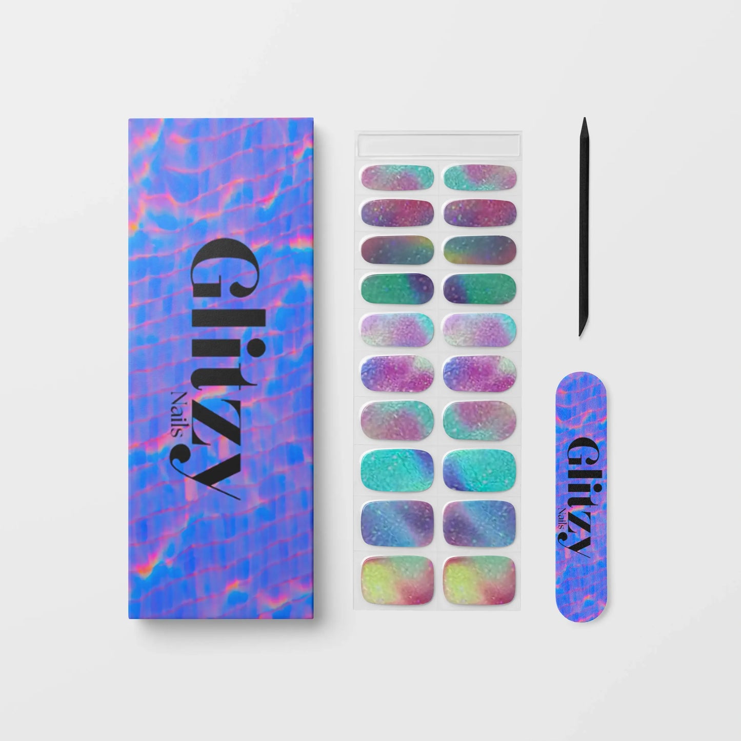 Faux ongles en gel Nebula - look naturel et élégant au quotidien
